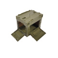 20L Military green folding box with side opening